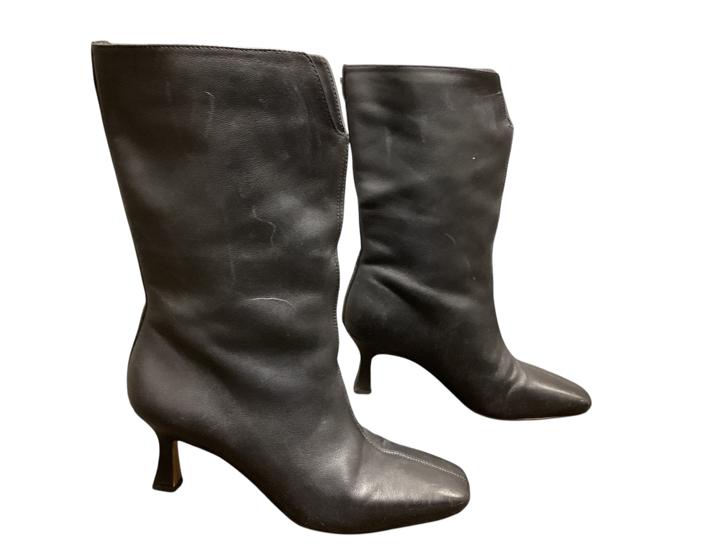 Boots Leather By Sam Edelman In Black, Size: 7.5