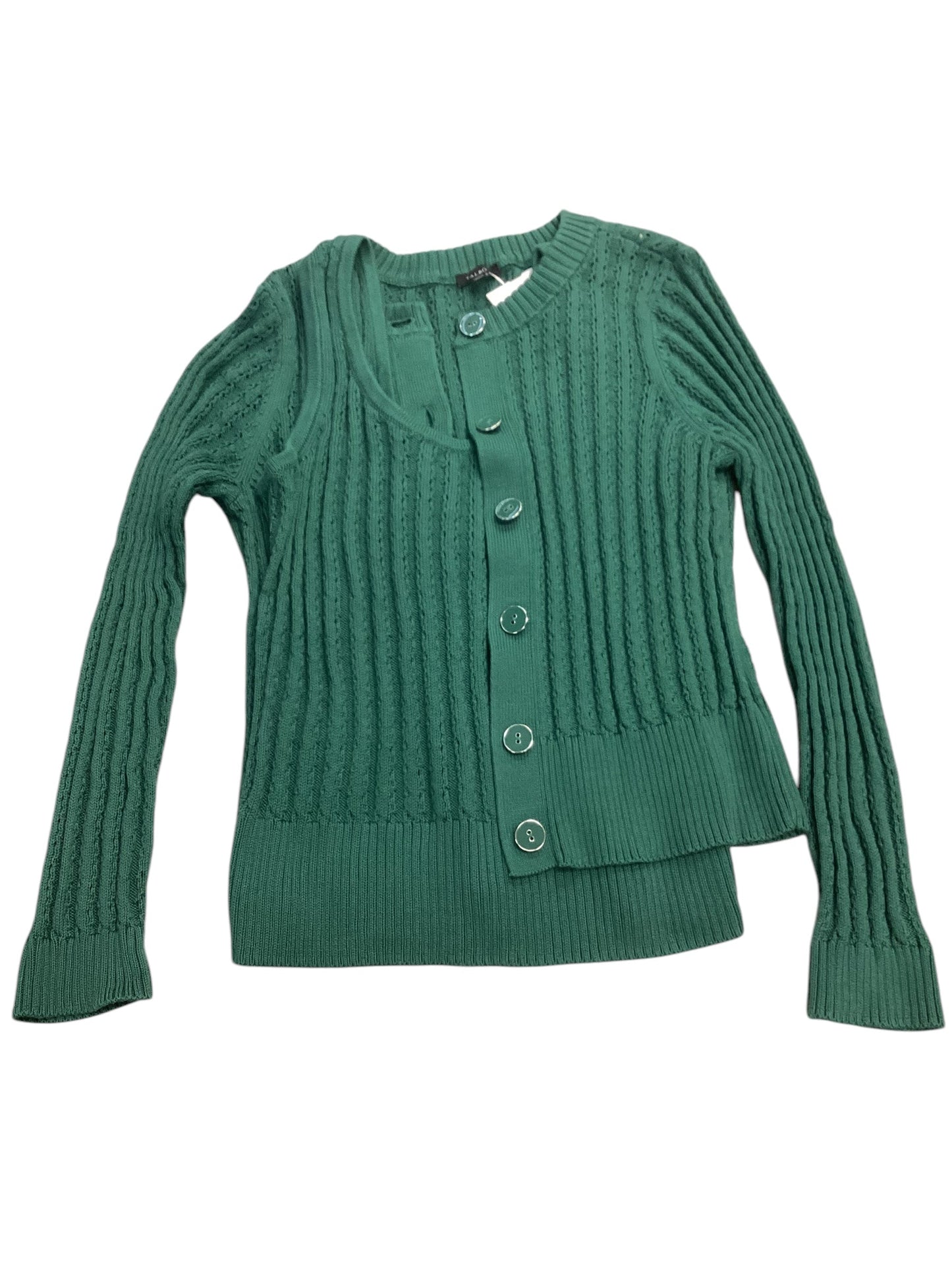 Sweater 2pc By Talbots In Green, Size: M