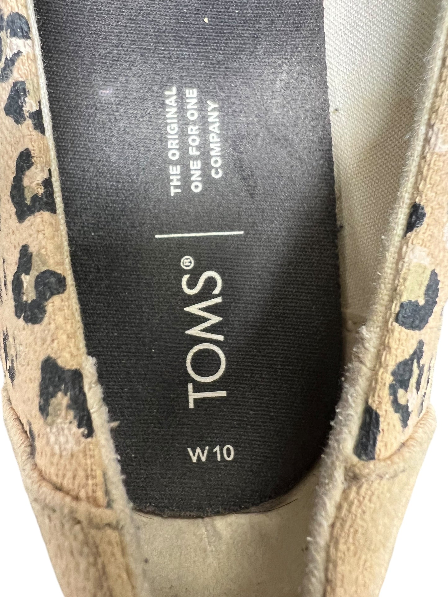 Shoes Flats By Toms In Leopard Print, Size: 10