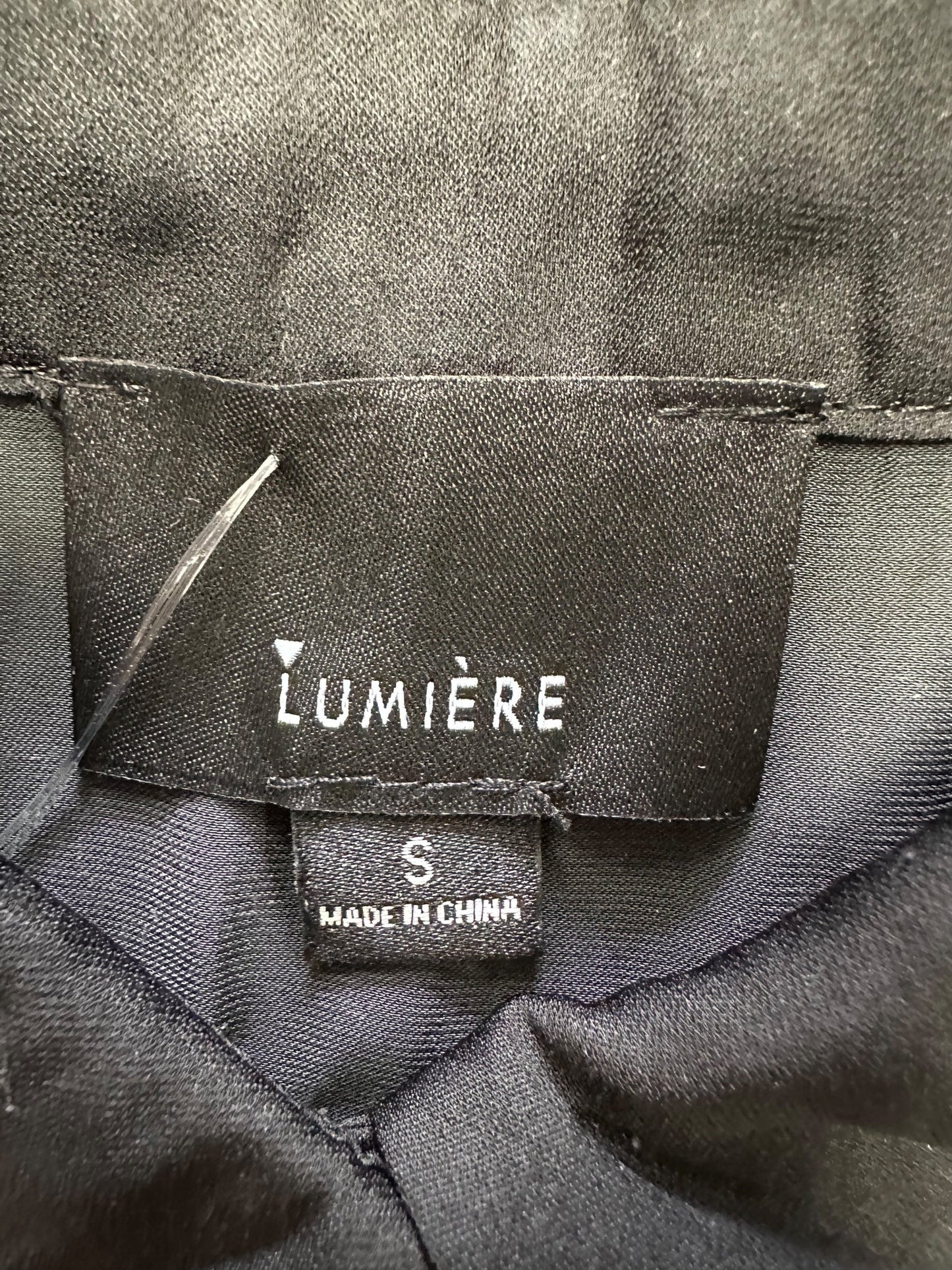 Blouse Long Sleeve By Lumiere In Black, Size: S