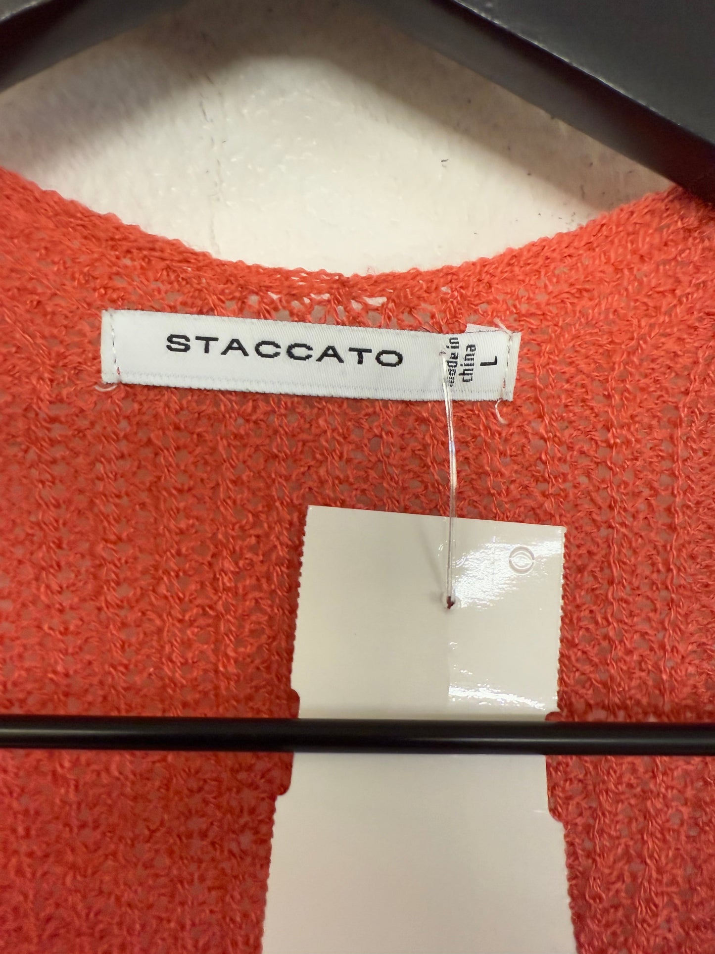 Cardigan By Staccato In Coral, Size: L