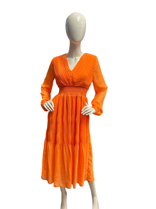 Dress Party Long By Steve Madden In Orange, Size: S