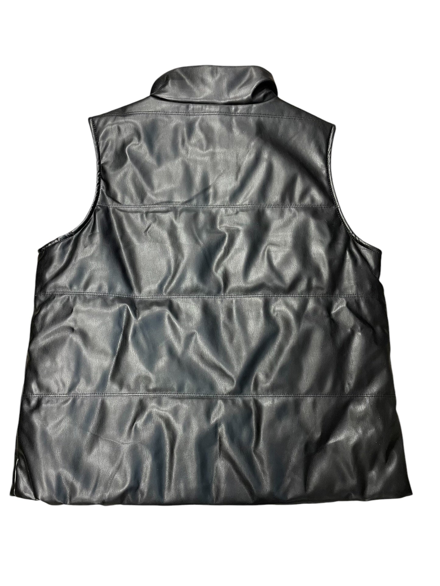 Vest Puffer & Quilted By Thread And Supply In Black, Size: M