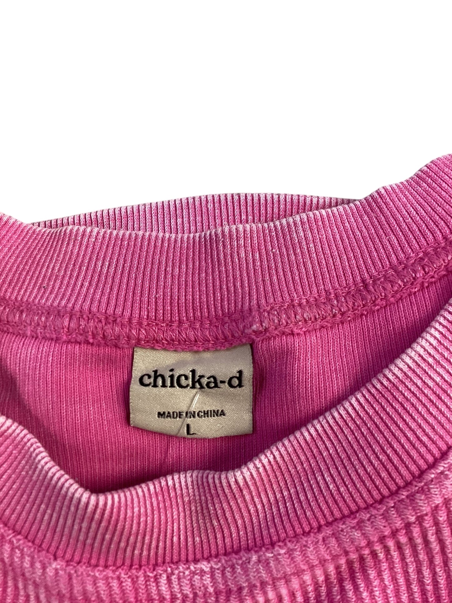 Sweatshirt Crewneck By Cmc In Pink, Size: L