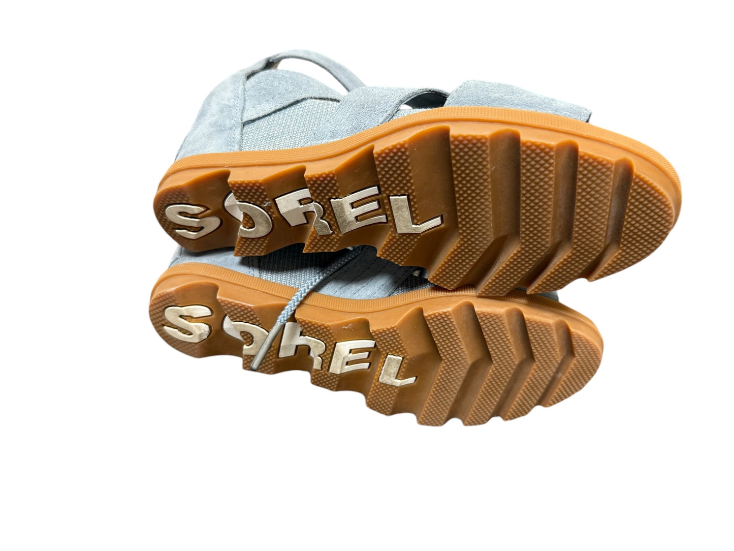 Sandals Heels Wedge By Sorel In Blue, Size: 9.5