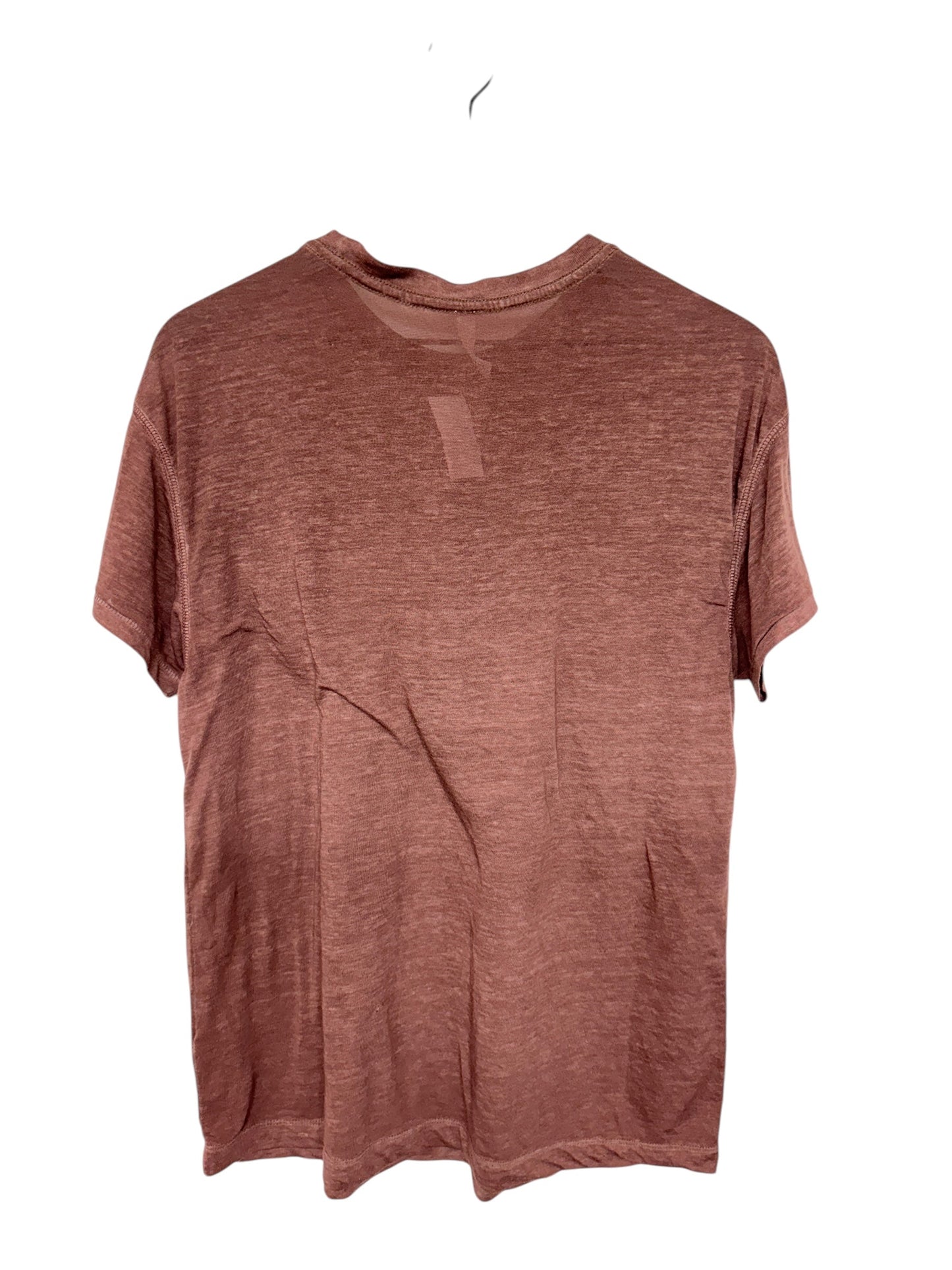 Top Short Sleeve By Free People In Maroon, Size: S