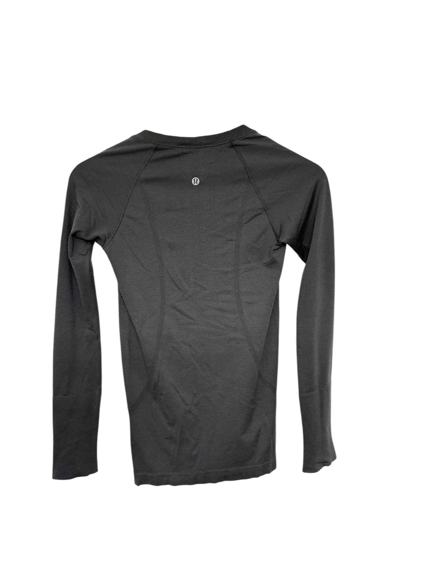 Athletic Top Long Sleeve Crewneck By Lululemon In Black, Size: 4