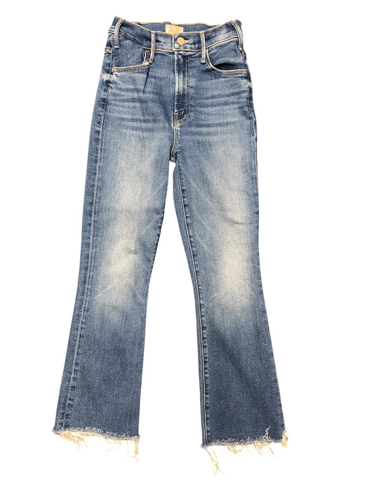 Jeans Straight By Mother Jeans In Blue Denim, Size: 0