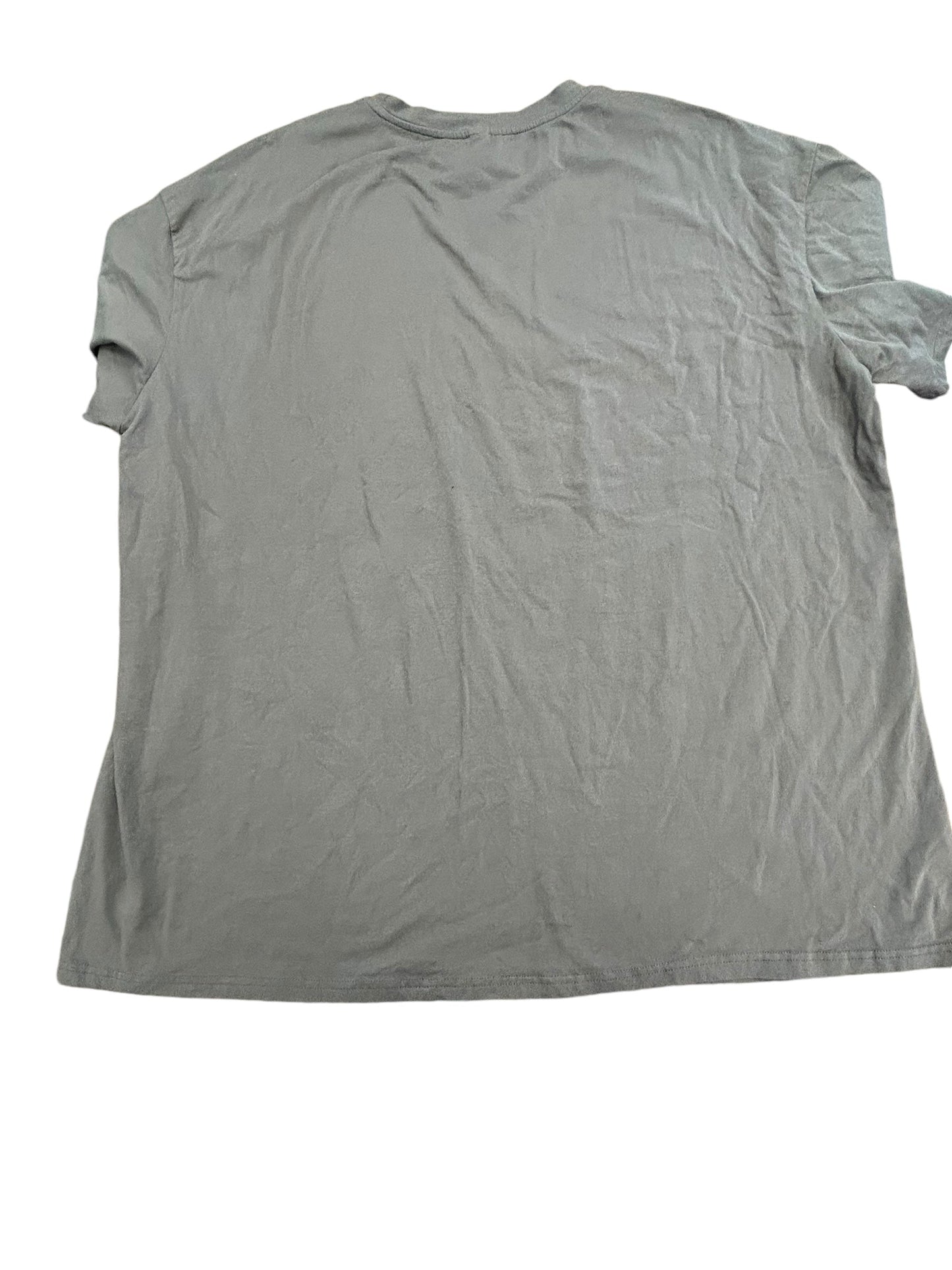 Top Short Sleeve Basic By Shein In Grey, Size: 3x