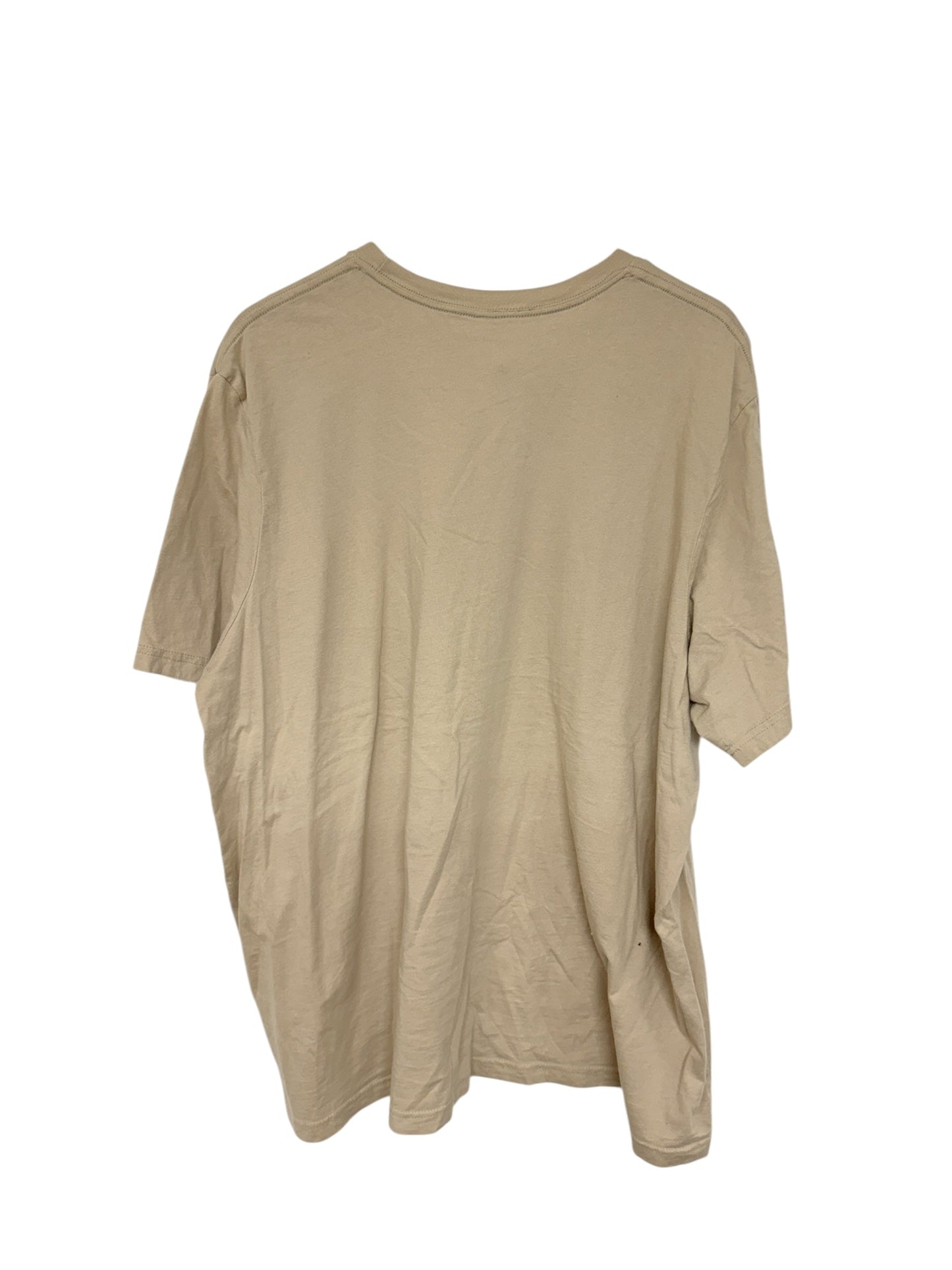 Top Short Sleeve Basic By Bella + Canvas In Tan, Size: 3x