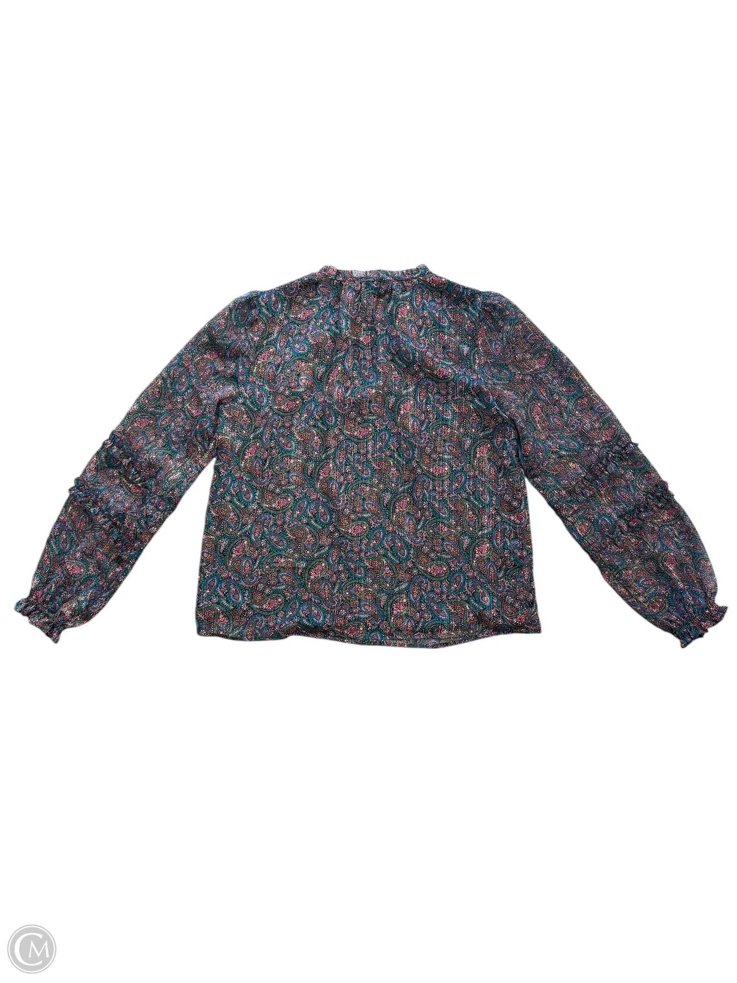 Top Long Sleeve By Loft In Floral Print, Size: Xs