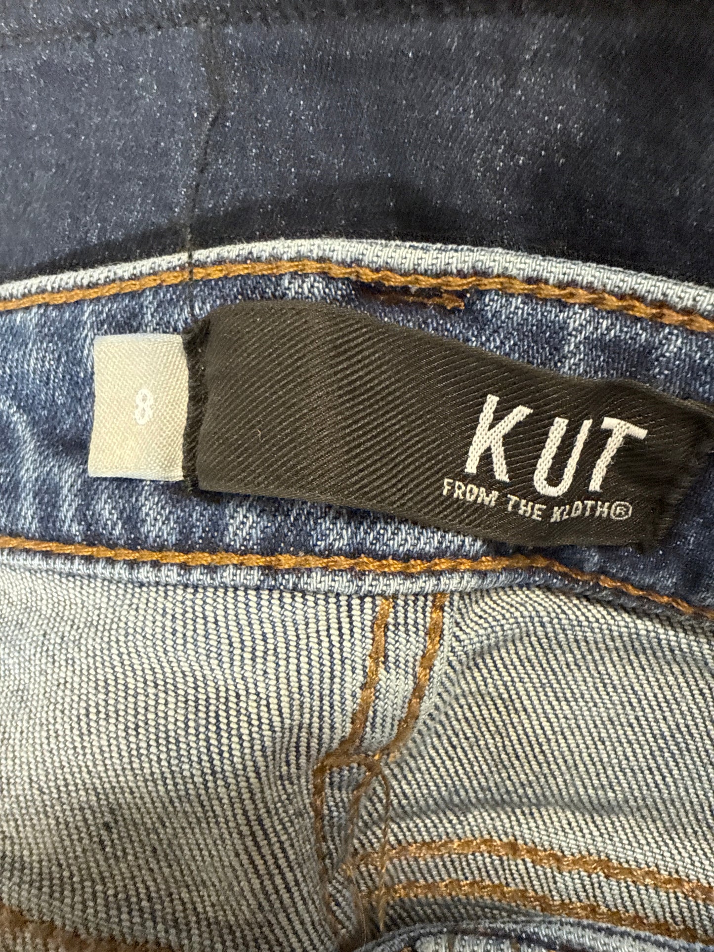 Jeans Straight By Kut In Blue Denim, Size: 8