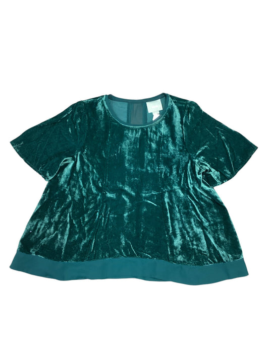 Top Short Sleeve By Maeve In Green, Size: M