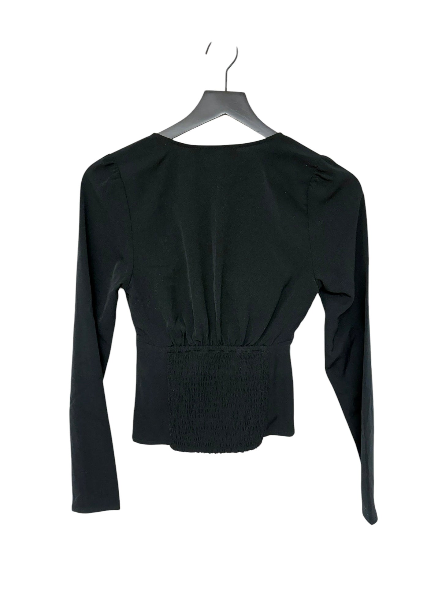 Top Long Sleeve By Abercrombie And Fitch In Black, Size: Xs