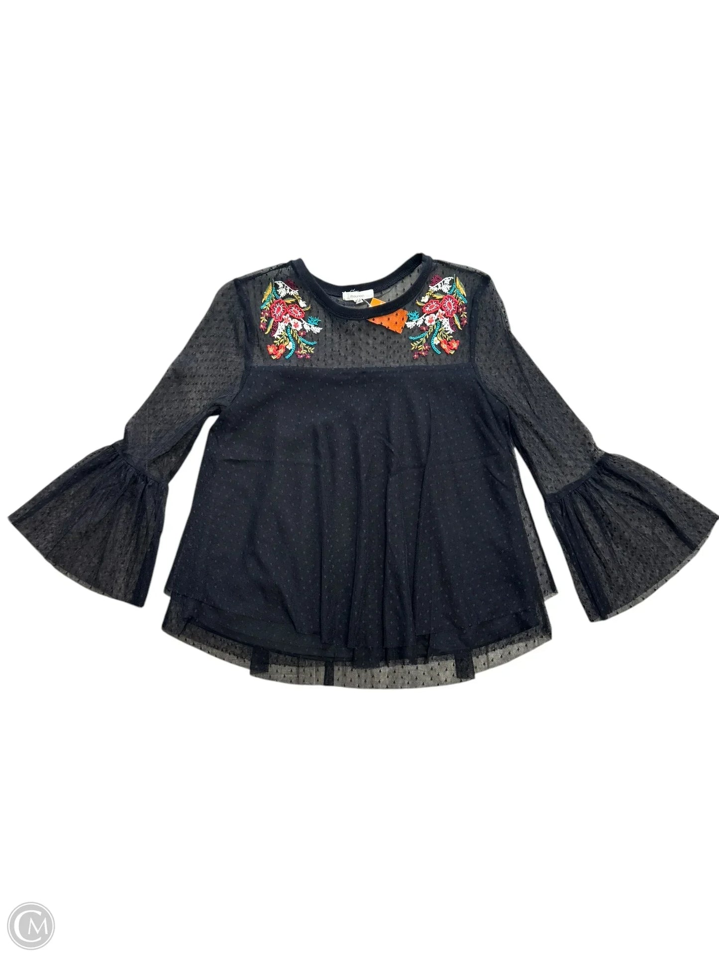 Top 3/4 Sleeve By Maurices In Black, Size: Xs