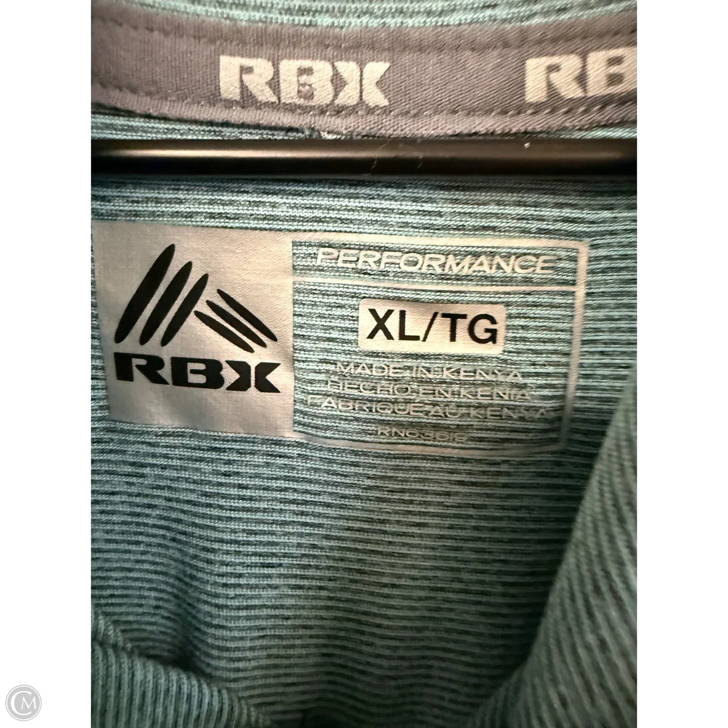 Athletic Top Long Sleeve Hoodie By Rbx In Blue, Size: Xl