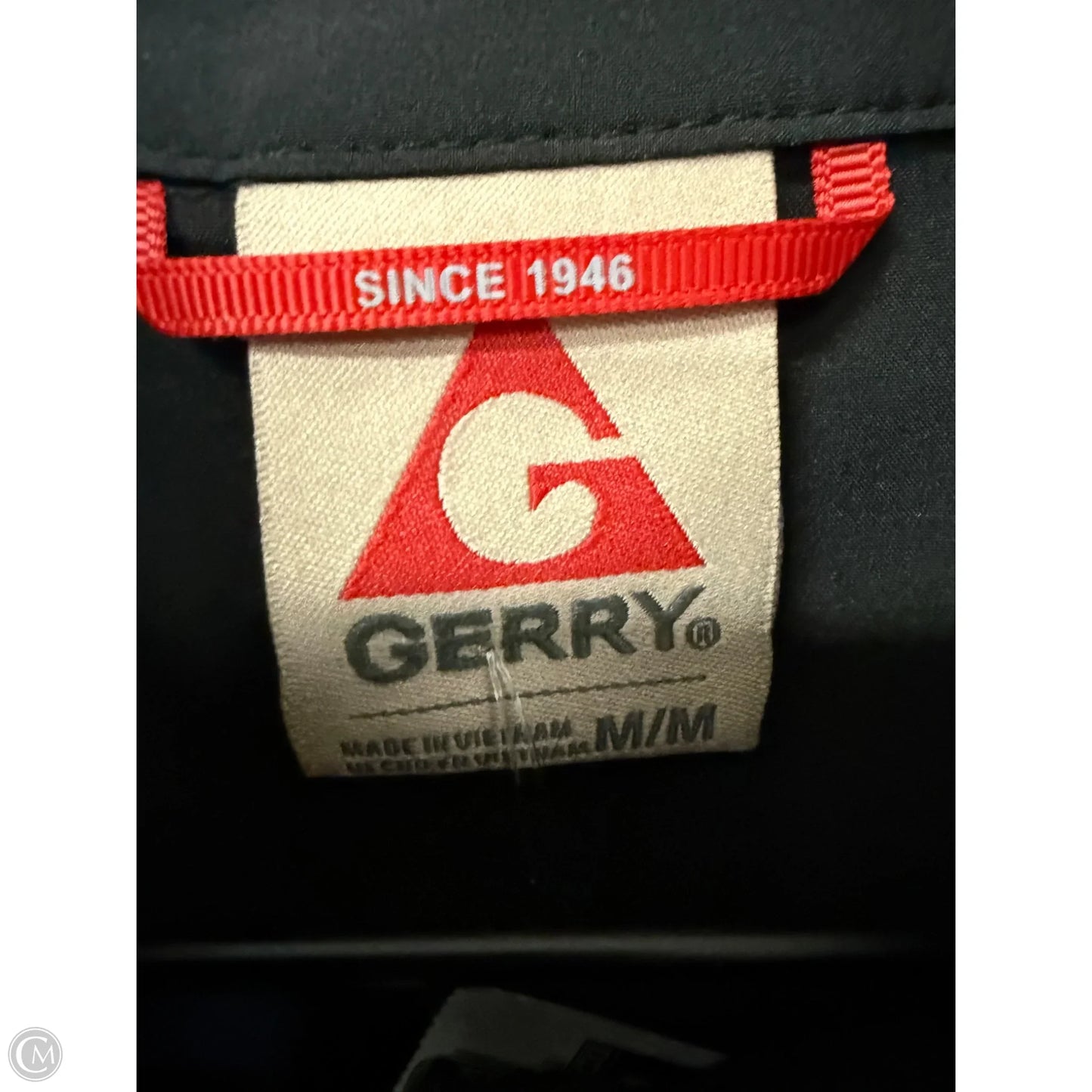 Athletic Top Long Sleeve Collar By Cme In Black, Size: M