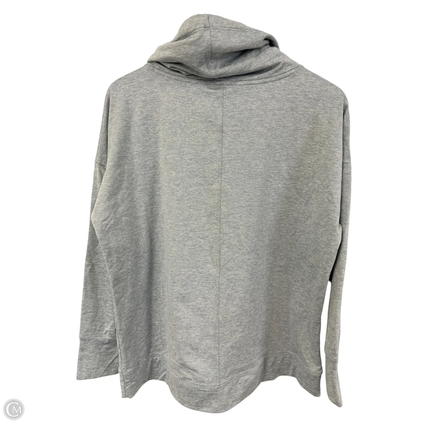 Athletic Top Long Sleeve Collar By Apana In Blue, Size: L