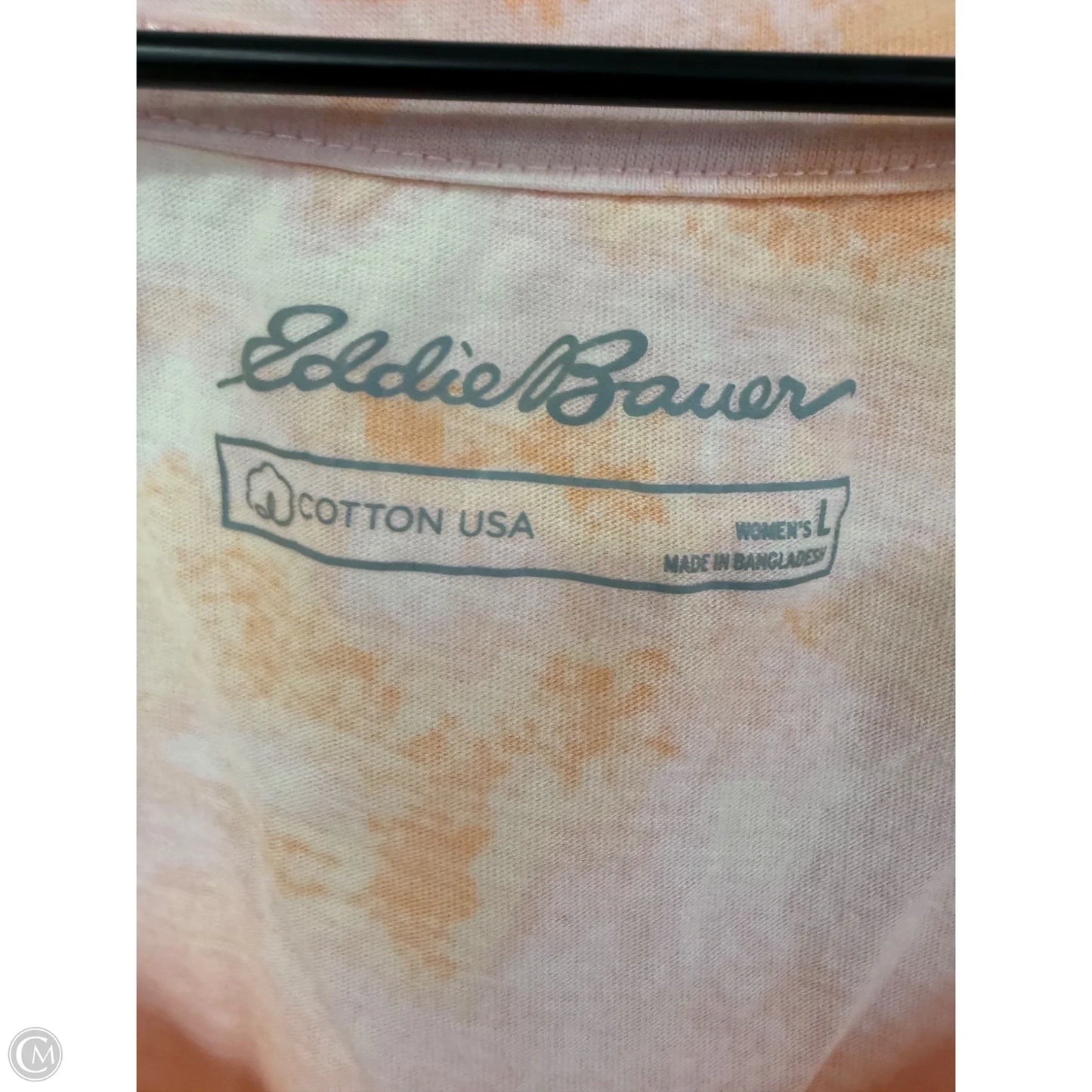 Athletic Tank Top By Eddie Bauer In Orange & Pink, Size: L