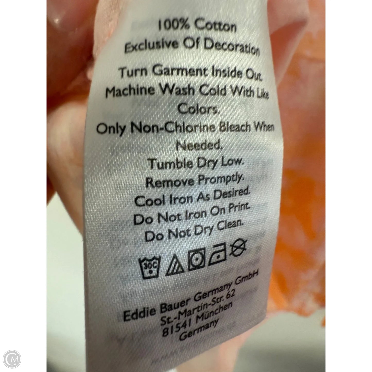 Athletic Tank Top By Eddie Bauer In Orange & Pink, Size: L