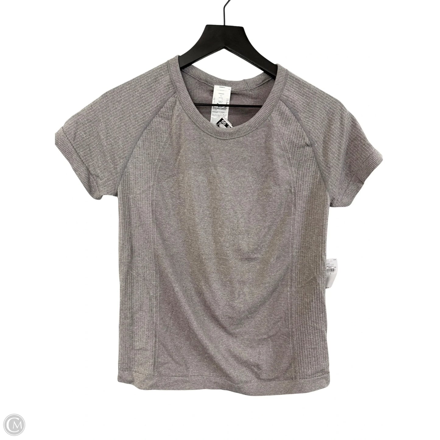 Athletic Top Short Sleeve By Old Navy In Grey, Size: L