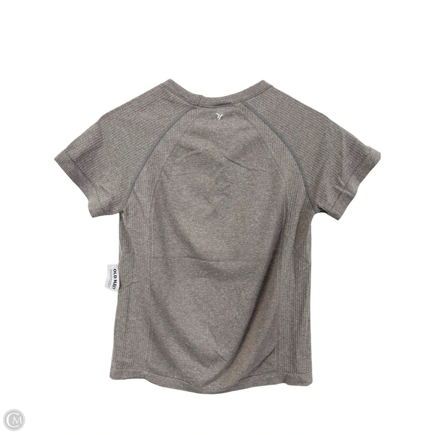 Athletic Top Short Sleeve By Old Navy In Grey, Size: L