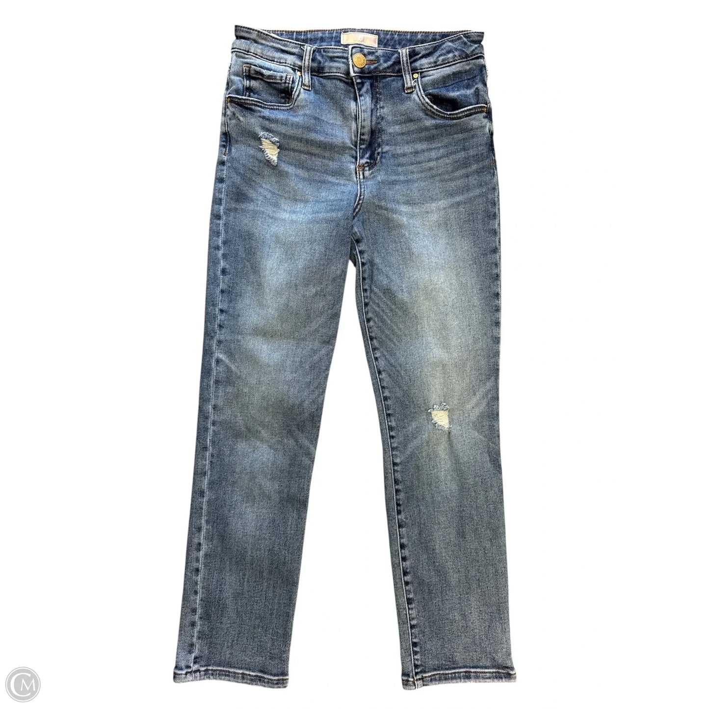 Jeans Straight By Kut In Blue Denim, Size: 2