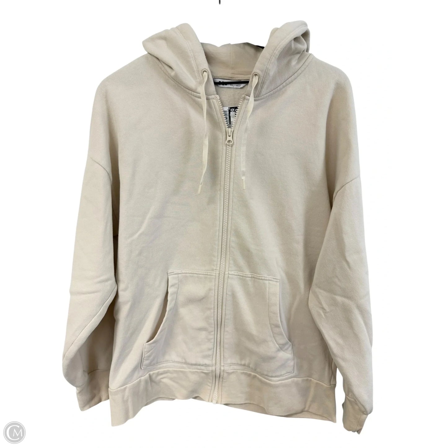 Sweatshirt Hoodie By Dsg Outerwear In Cream, Size: M