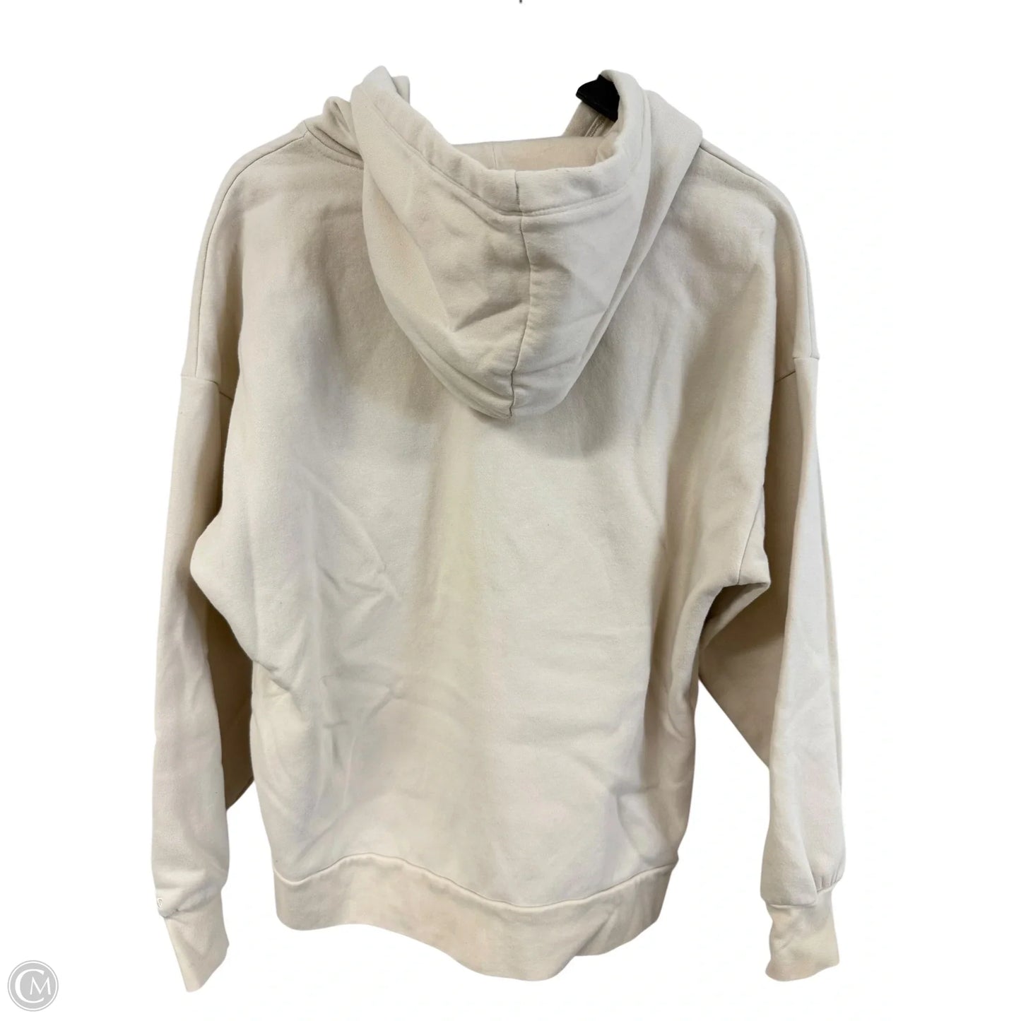Sweatshirt Hoodie By Dsg Outerwear In Cream, Size: M