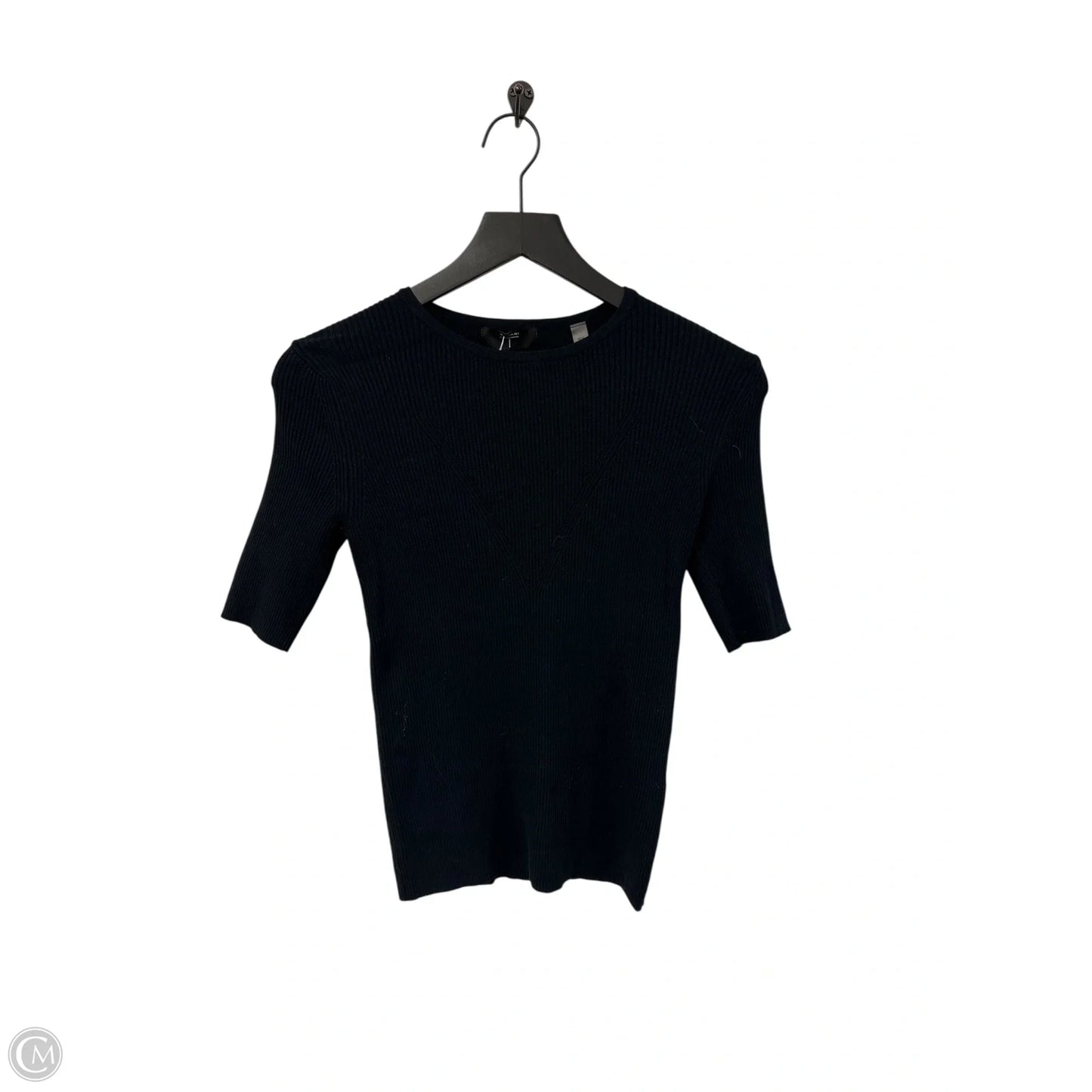 Top Short Sleeve Basic By T Tahari In Navy, Size: M