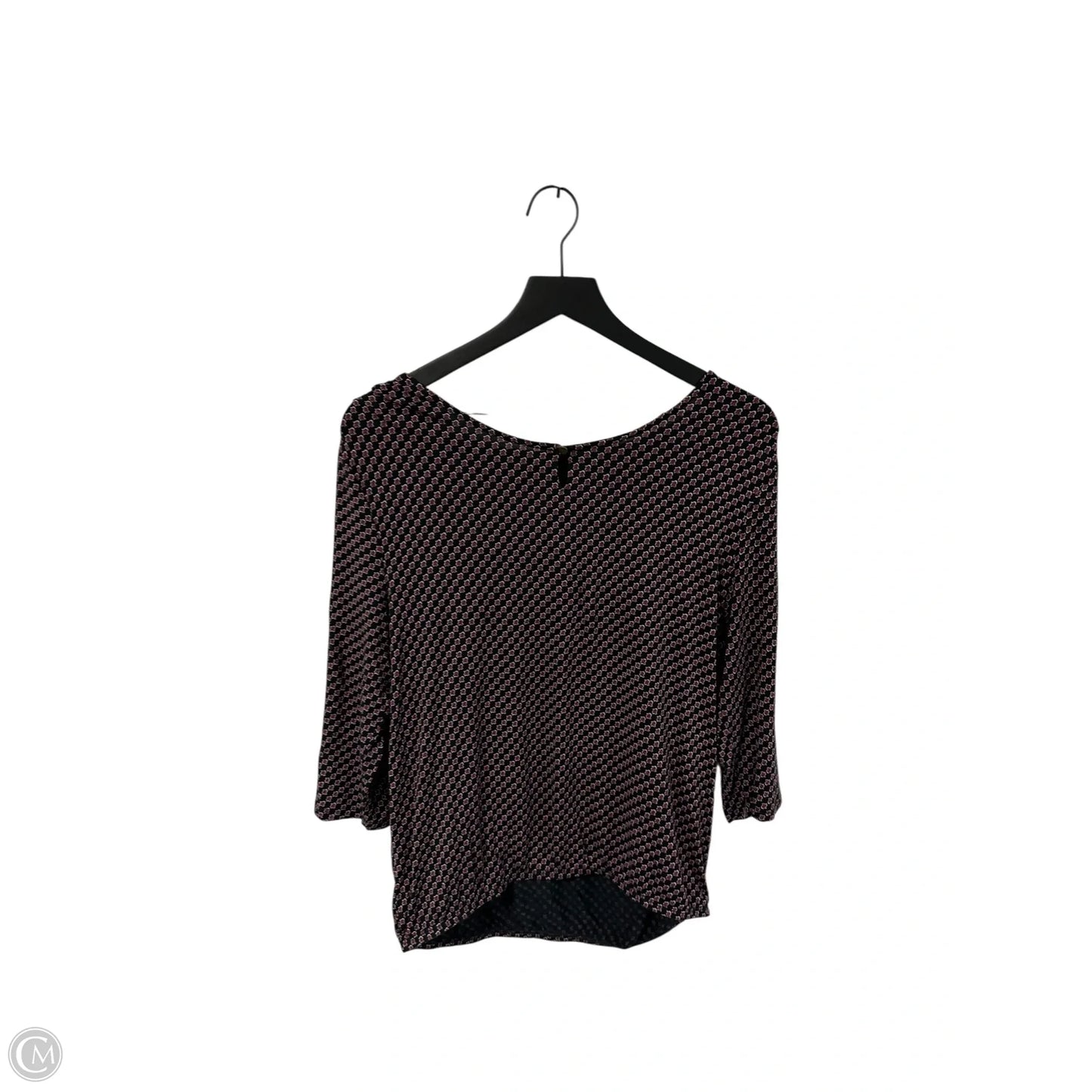 Top Short Sleeve By Lascana In Black & Red, Size: S