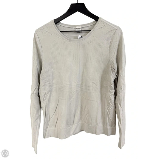 Athletic Top Long Sleeve Crewneck By Athleta In Grey, Size: L