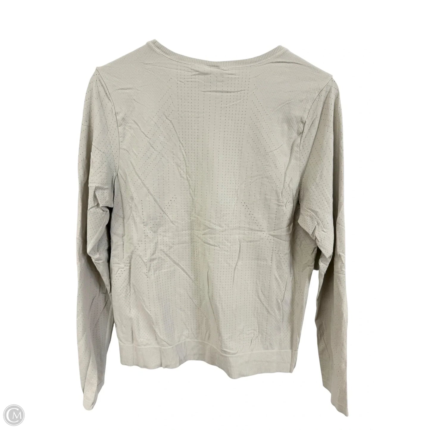 Athletic Top Long Sleeve Crewneck By Athleta In Grey, Size: L