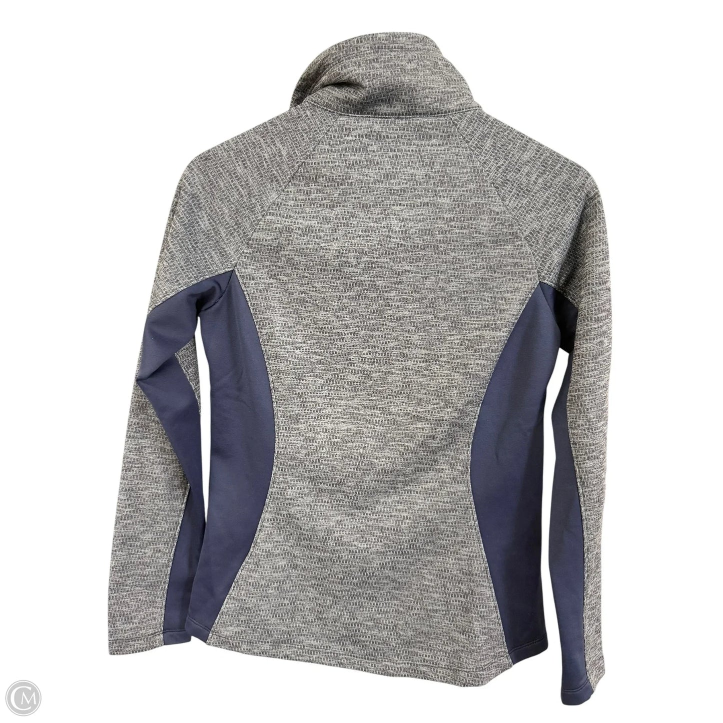 Athletic Top Long Sleeve Collar By The North Face In Blue, Size: S