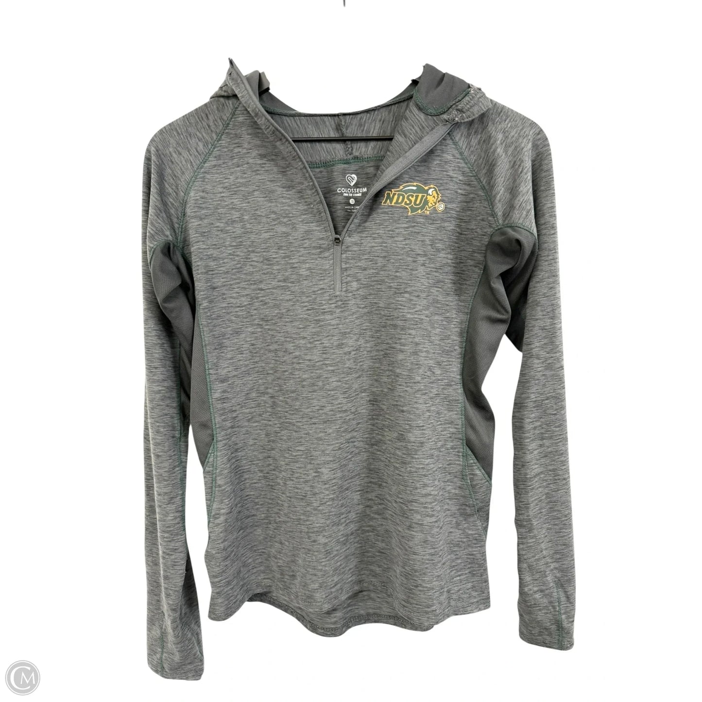 Athletic Top Long Sleeve Hoodie By Colosseum In Grey, Size: S