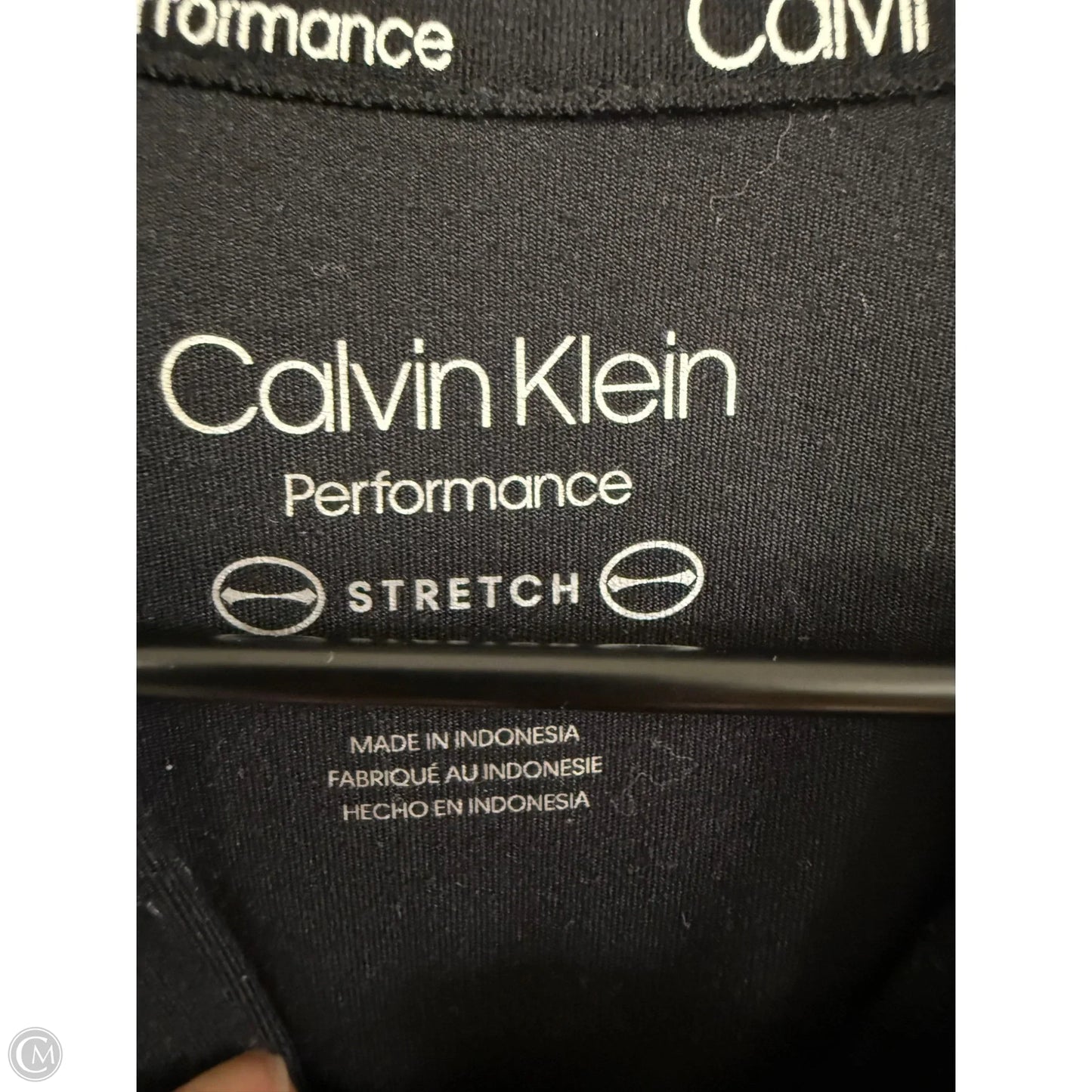 Athletic Jacket By Calvin Klein Performance In Black, Size: S