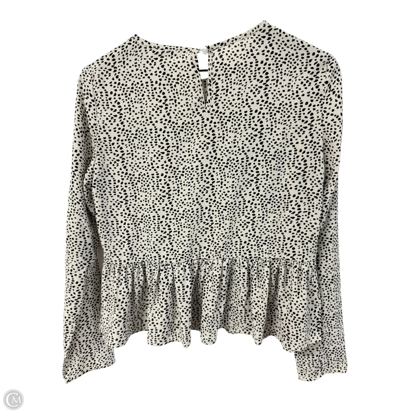 Top Long Sleeve By Shein In Black & White, Size: Xs