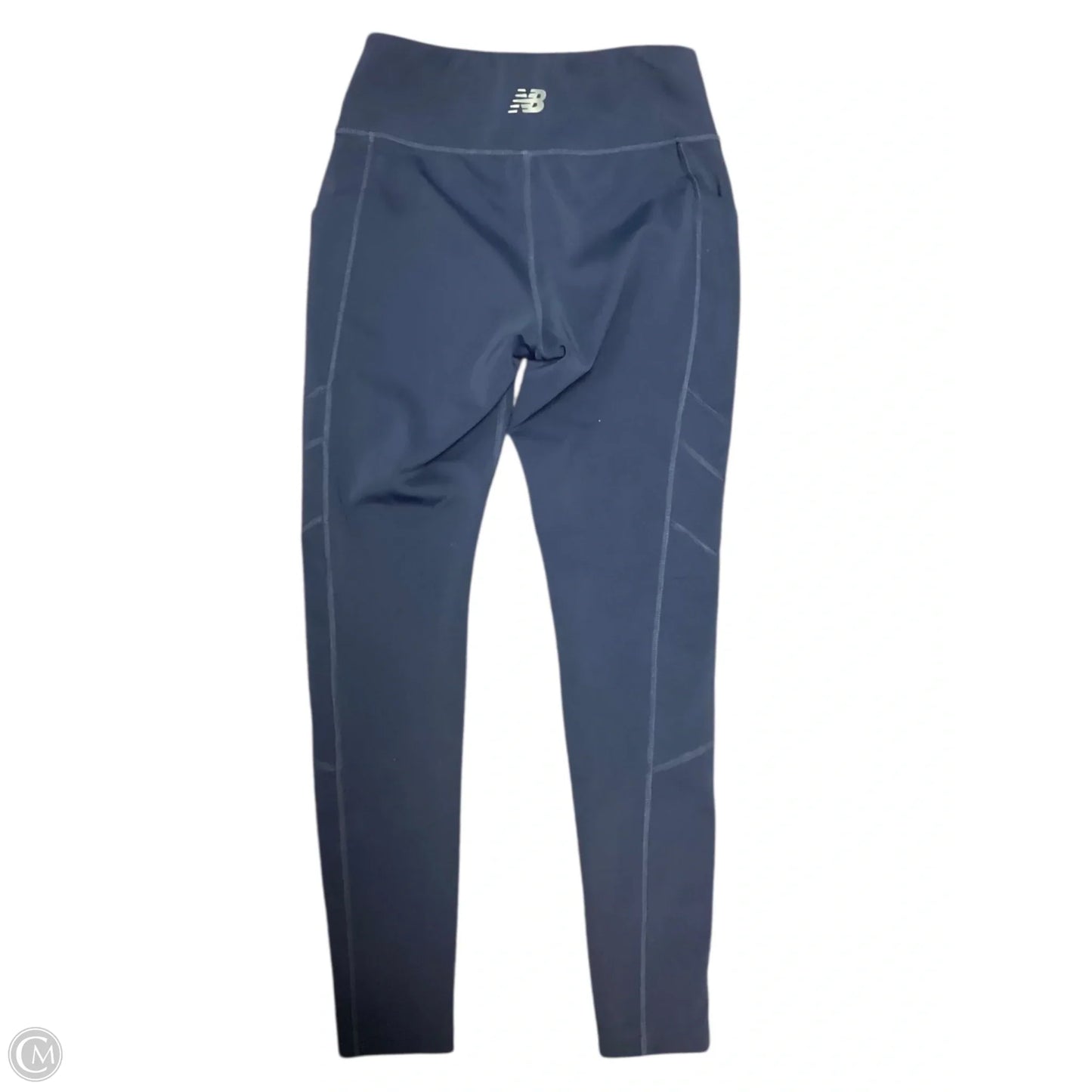 Athletic Leggings By New Balance In Navy, Size: M