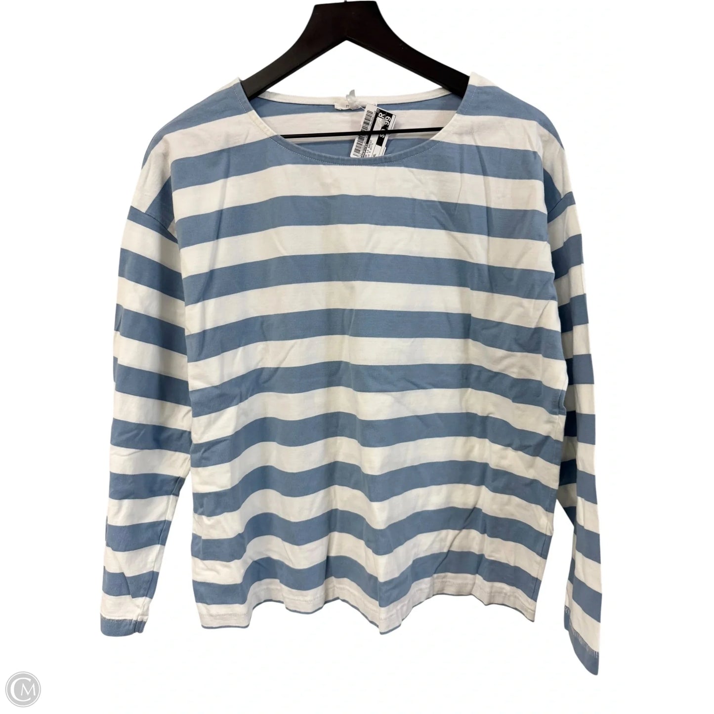 Top Long Sleeve Basic By Maurices In Blue & White, Size: Xl
