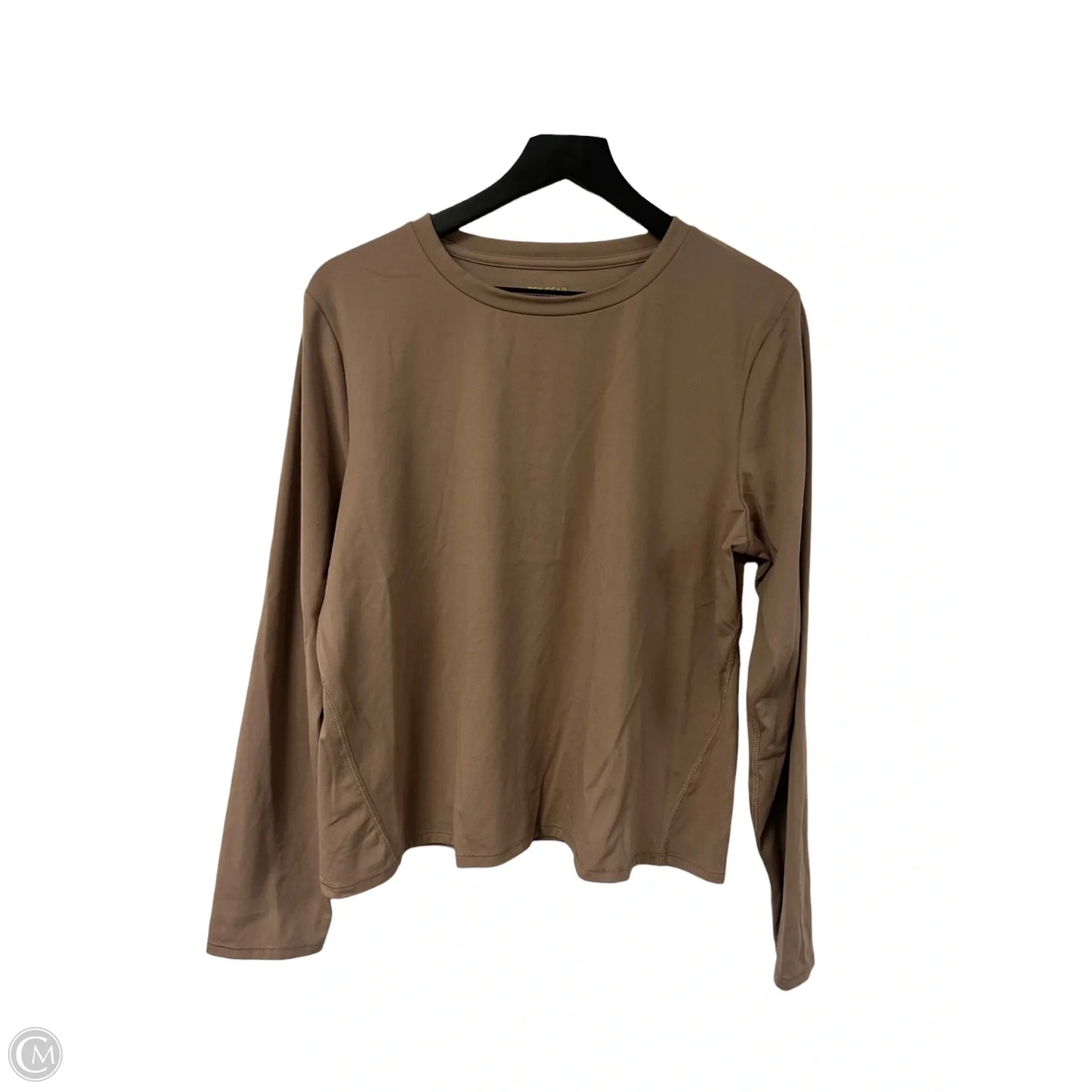 Athletic Top Long Sleeve Crewneck By Tek Gear In Brown, Size: Xl