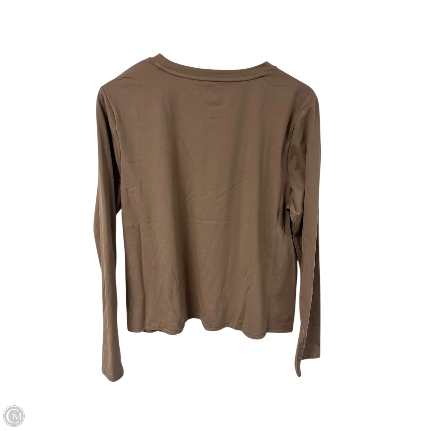 Athletic Top Long Sleeve Crewneck By Tek Gear In Brown, Size: Xl