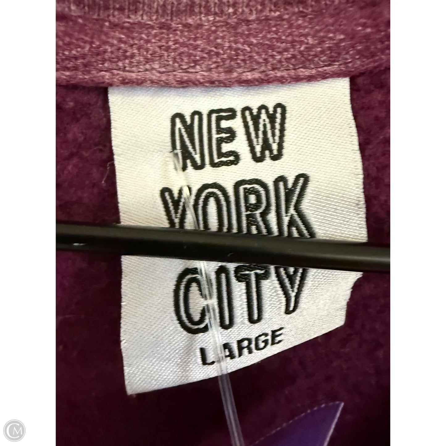 Sweatshirt Crewneck By Cme In Purple, Size: L