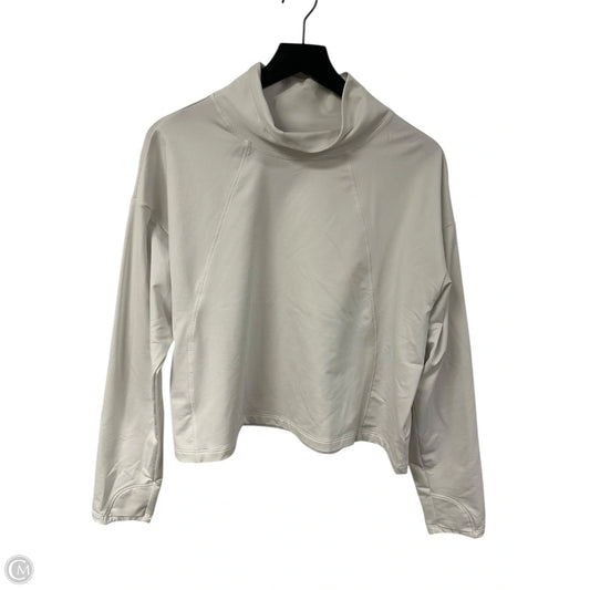 Athletic Top Long Sleeve Collar By Athleta In White, Size: Xl