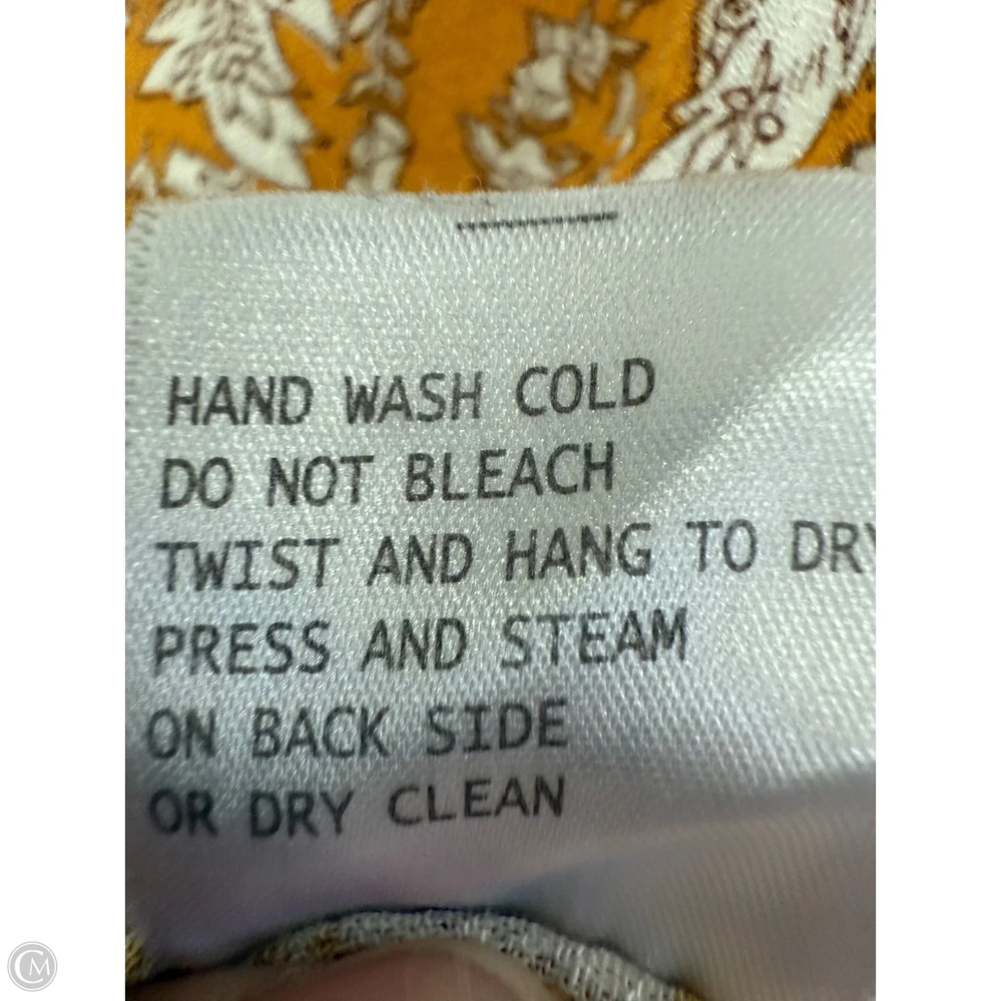 Top Short Sleeve By Cynthia Rowley In White & Yellow, Size: M