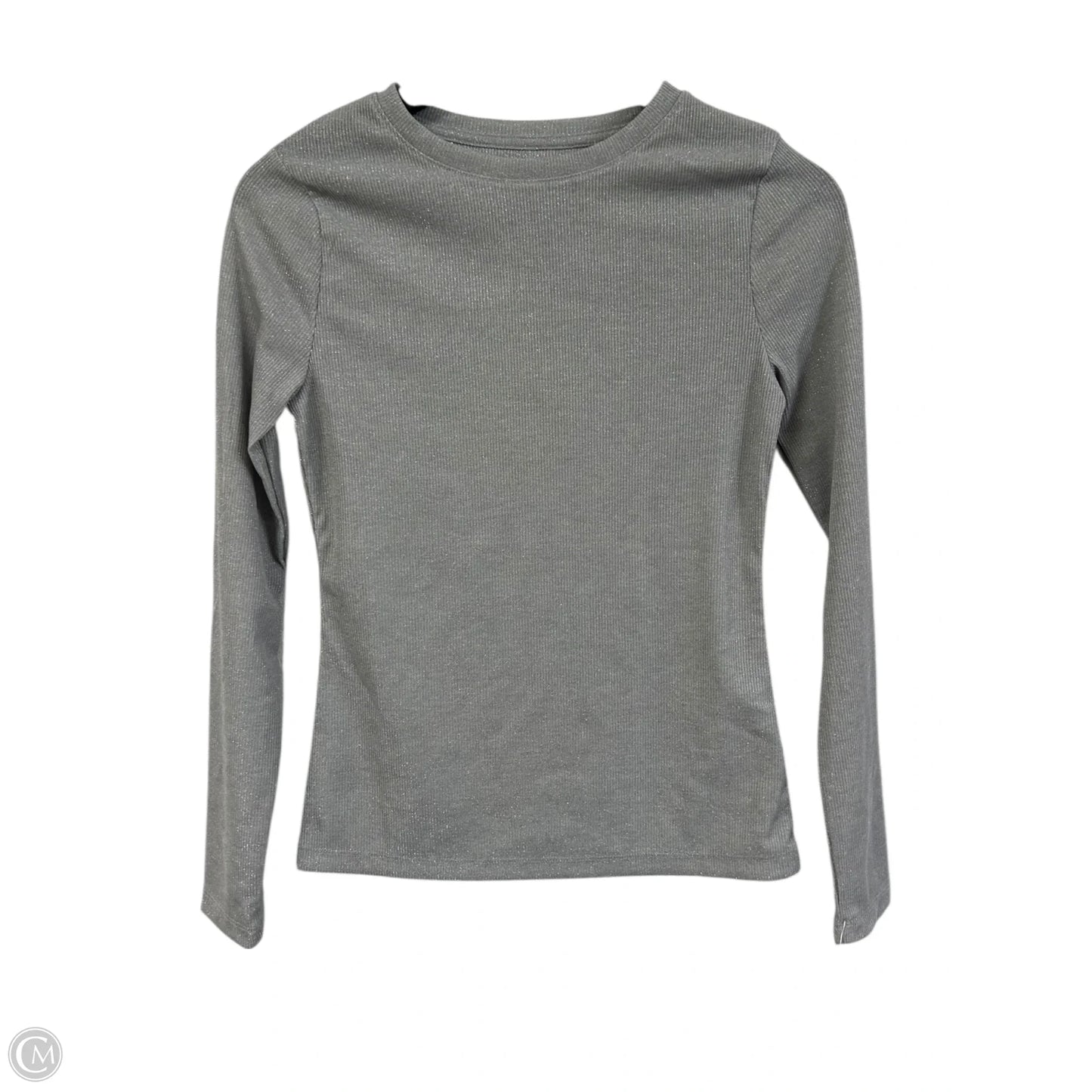 Top Long Sleeve Basic By A New Day In Grey, Size: S