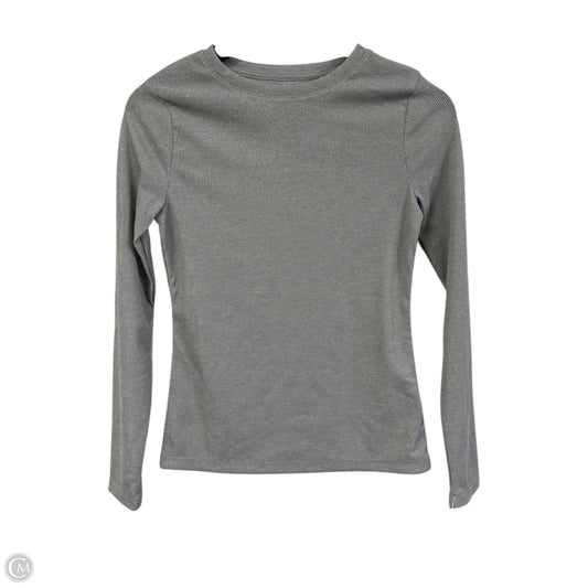 Top Long Sleeve Basic By A New Day In Grey, Size: S
