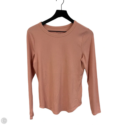 Top Long Sleeve Basic By No Boundaries In Pink, Size: L