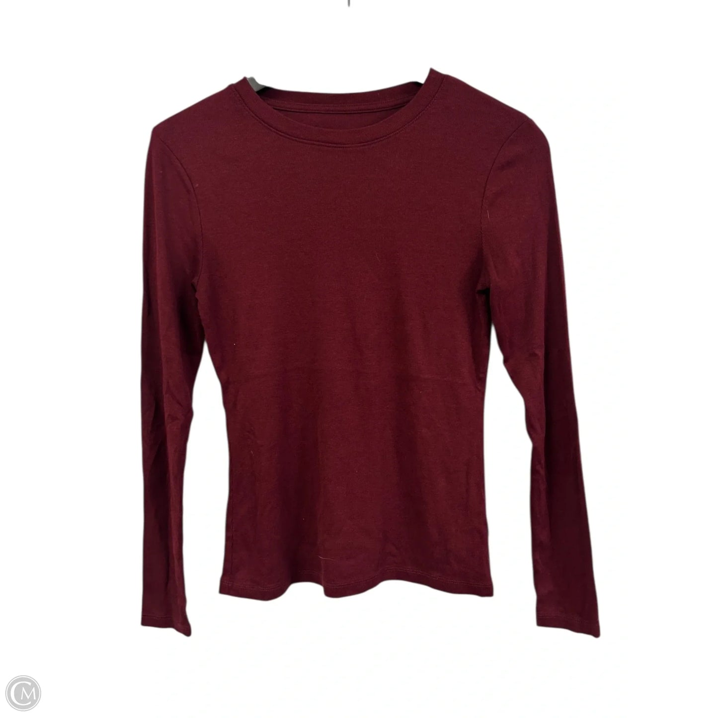 Top Long Sleeve Basic By A New Day In Red, Size: S