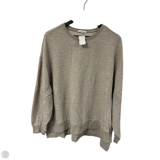 Top Long Sleeve By Z Supply In Taupe, Size: M