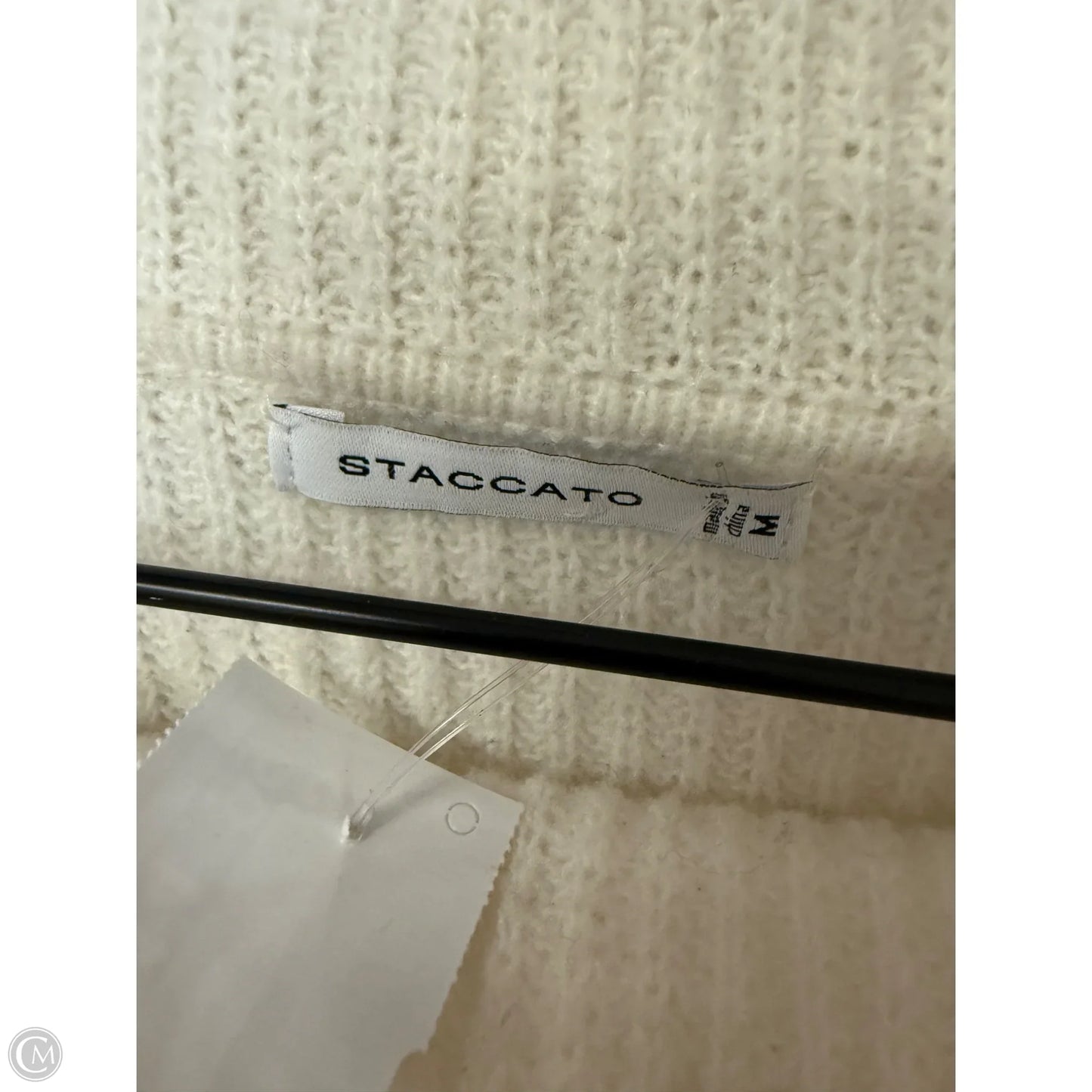 Sweater By Staccato In Grey & Pink, Size: M